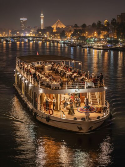 Nile cruise crystal in Cairo ( night)